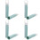 8Pcs Plastic Broom Grippers Mop Handle Grip Replacement Sky-Blue 7