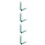 8Pcs Plastic Broom Grippers Mop Handle Grip Replacement Sky-Blue 10