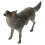 3Pcs Dark Brown Plastic Wolf Figurines for Kids Durable Wildlife Decor 3