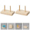 6Pcs Stable Wooden Spool Holder Khaki Thread Organizer for Home Sewing 10