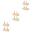 6Pcs Stable Wooden Spool Holder Khaki Thread Organizer for Home Sewing 5