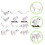 48Pcs Miniature Arctic Animal Toys White Durable Plastic Bear Wolf Set 10