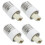 4Pcs White Lamp Holder Adapter Screw Base Light Socket Converter 9
