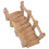 4Pcs Creative Resin Mini Garden Bridge Decor Light Brown for Home 2