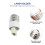 4Pcs White Lamp Holder Adapter Screw Base Light Socket Converter 4