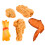 20Pcs Lifelike Fried Snack Model Fake Food Display Accessory Assorted 1