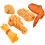 20Pcs Lifelike Fried Snack Model Fake Food Display Accessory Assorted 3