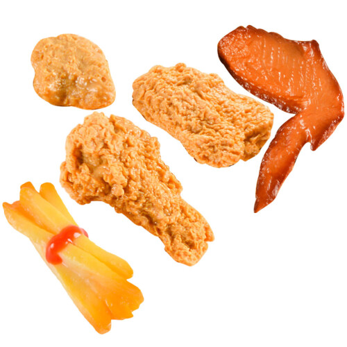 20Pcs Lifelike Fried Snack Model Fake Food Display Accessory Assorted 2