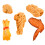20Pcs Lifelike Fried Snack Model Fake Food Display Accessory Assorted 2