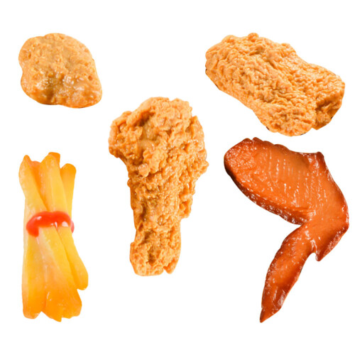 20Pcs Lifelike Fried Snack Model Fake Food Display Accessory Assorted 1
