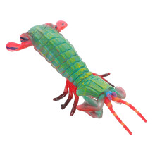 4Pcs Realistic Green Plastic Shrimp Figures for Children Learning Play