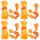 20Pcs Lifelike Fried Snack Model Fake Food Display Accessory Assorted 7