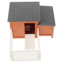 3Sets DIY Plastic Chicken Wire Fence and Coop Toy for Model Building