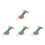 4Pcs Realistic Green Plastic Shrimp Figures for Children Learning Play 9