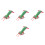 4Pcs Realistic Green Plastic Shrimp Figures for Children Learning Play 4