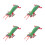 4Pcs Realistic Green Plastic Shrimp Figures for Children Learning Play 6