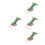 4Pcs Realistic Green Plastic Shrimp Figures for Children Learning Play 8