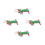 4Pcs Realistic Green Plastic Shrimp Figures for Children Learning Play 7