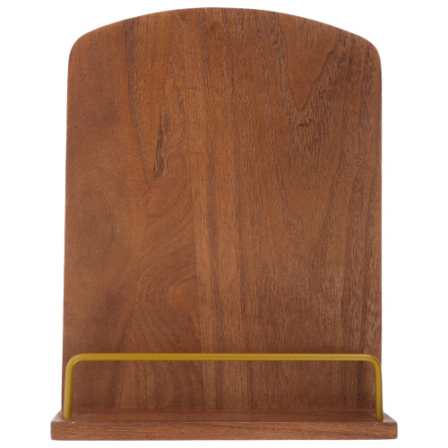 Adjustable Wood Cook Book Holder Stand Brown Rustic Kitchen Decor