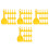 80Pcs Bright Yellow Sand Digging for Outdoor Beach Play 5