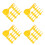 80Pcs Bright Yellow Sand Digging for Outdoor Beach Play 3