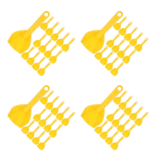 80Pcs Bright Yellow Sand Digging for Outdoor Beach Play 2