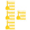 80Pcs Bright Yellow Sand Digging for Outdoor Beach Play 6