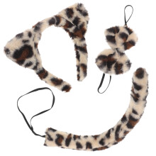 12St Kattenoren Hoofdband Leopard Print Voor Halloween Kids