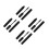 8Pcs Black Temporary Beard Color for Men with Eyebrow Brush Quick Dye 5