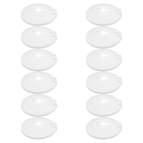 24Pcs White Plastic Fire Sprinkler Covers - Universal Fit for Home Use 1