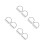 8Pcs Stainless Belt Buckles Durable Silver D Ring for Scuba 8