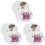 6Sets Cartoon Potty Sticker Chart for Toddlers Reusable 2