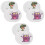 6Sets Cartoon Potty Sticker Chart for Toddlers Reusable 3