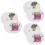 6Sets Cartoon Potty Sticker Chart for Toddlers Reusable 6