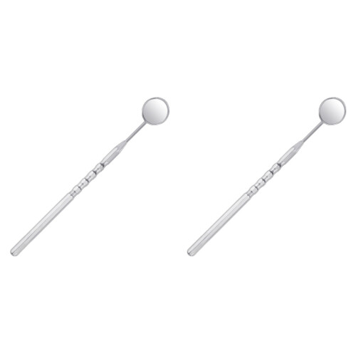 2Pcs Silver Mouth Stainless Steel Tool for Home Use 1