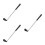 3Pcs Portable Black Golf Putter Tool Kids Training Outdoor Set 8