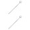 2Pcs Silver Mouth Stainless Steel Tool for Home Use 5