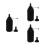 3Sets Plastic Refill Bottles with Lids for Storage 5