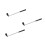 3Pcs Portable Black Golf Putter Tool Kids Training Outdoor Set 4
