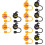 12Pcs Halloween Silicone Straw Covers Cute Straw Tips for Kitchen Use 8