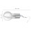 4Pairs Plastic Lamp Bulb Earrings Party Drop Dangle Ear Pendants White 3