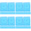 40Pcs Sky-Blue Plastic Disc Holder Case for Cd Dvd Storage and Travel 7