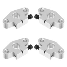 8Pcs Silver Linear Fixed Seat Rail Support Shaft for Printer Use