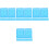40Pcs Sky-Blue Plastic Disc Holder Case for Cd Dvd Storage and Travel 5