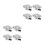 8Pcs Silver Linear Fixed Seat Rail Support Shaft for Printer Use 6