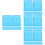 40Pcs Sky-Blue Plastic Disc Holder Case for Cd Dvd Storage and Travel 8