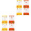 8Pcs Child Water Ring Toy Durable Handheld Assorted Colors for Kids 4