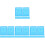 40Pcs Sky-Blue Plastic Disc Holder Case for Cd Dvd Storage and Travel 4