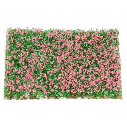 4Pcs Pink Mini Model Grass Clusters Nylon for DIY Railway Landscape