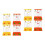 8Pcs Child Water Ring Toy Durable Handheld Assorted Colors for Kids 5